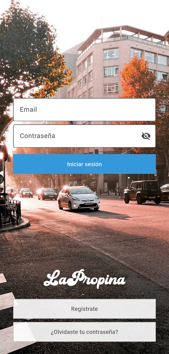 Pantalla de entrada de La Propina